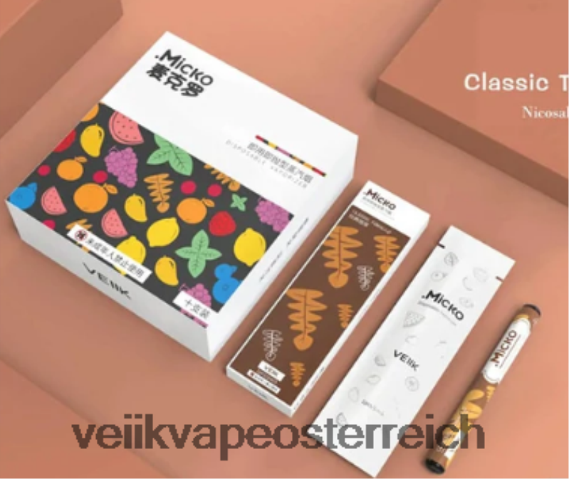 VEIIK E Liquid - VEIIK Micko Einweg-Vaporizer, 400 Züge, 310 mAh, 10 Stück mehrere Geschmacksrichtungen HB206H56
