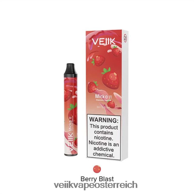 VEIIK E Liquid - VEIIK Micko Pie Einweg-Vaporizer mit 600 Zügen Beerenexplosion HB206H26