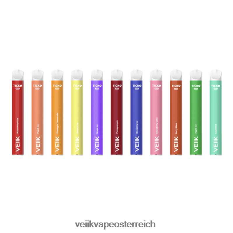 VEIIK Micko Lux Österreich - VEIIK Ticko Einweg-Vaporizer mit 800 Zügen mehrere Geschmacksrichtungen HB206H30