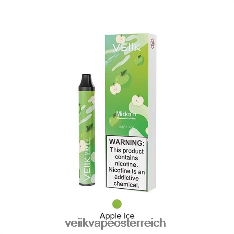 VEIIK Micko Q Österreich - VEIIK Micko Pie Einweg-Vaporizer mit 600 Zügen Apfeleis HB206H19
