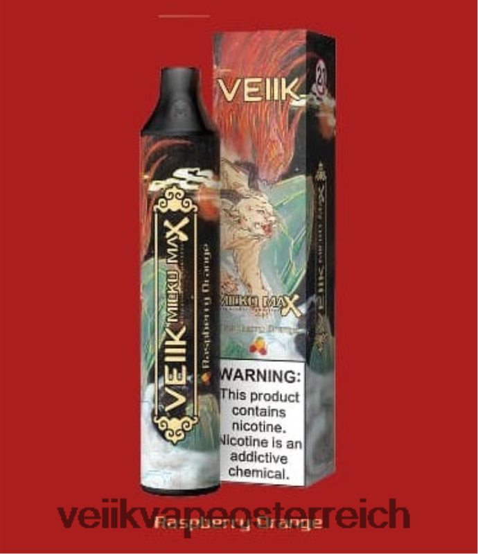 VEIIK Vape Wien - VEIIK Micko MAX Einweg-Vaporizer mit 1500 Zügen Himbeerorange HB206H52