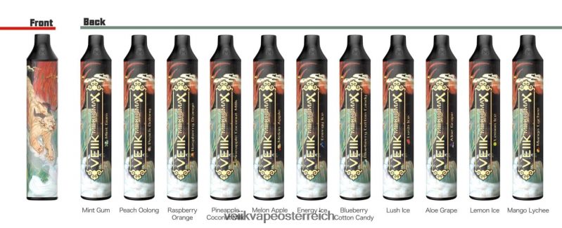 VEIIK Vape Wien - VEIIK Micko MAX Einweg-Vaporizer mit 1500 Zügen Himbeerorange HB206H52