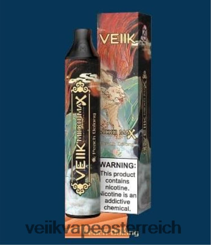 VEIIK Vape Österreich - VEIIK Micko MAX Einweg-Vaporizer mit 1500 Zügen Pfirsich-Oolong HB206H51