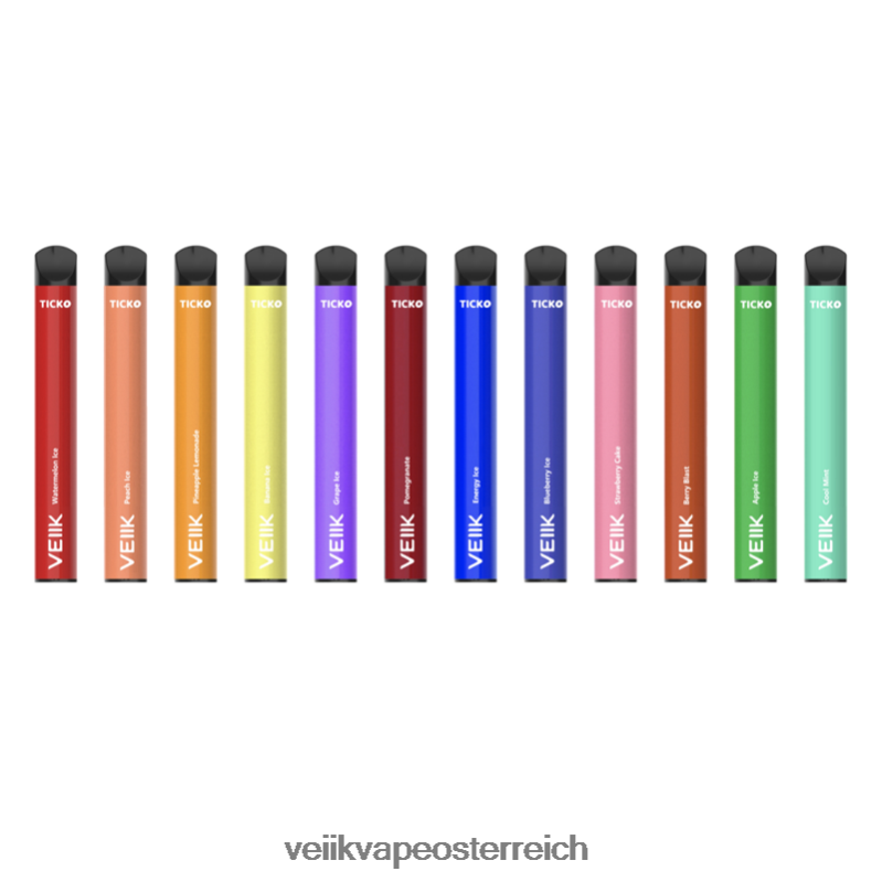 VEIIK Vape Österreich - VEIIK Ticko Einweg-Vaporizer mit 1200 Zügen mehrere Geschmacksrichtungen HB206H31